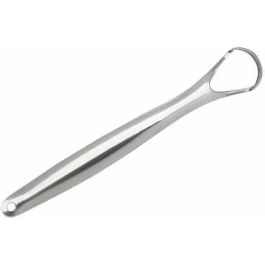 Stainless Steel Tongue Scraper – Reusable Oral Hygiene Cleaner for Adults, Professional Tongue Cleaning Tool