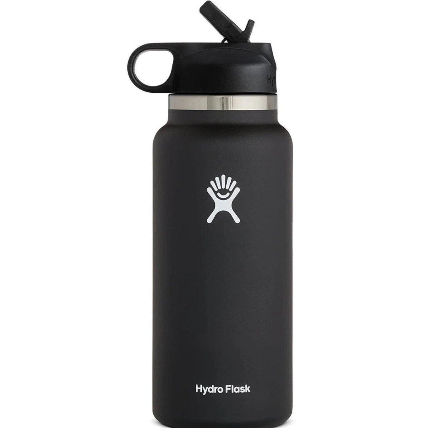 Hydro Flask Sport Water Bottle Stainless Steel Wide Mouth with Straw Lid – 32oz / 946ML Insulated Travel Bottle
