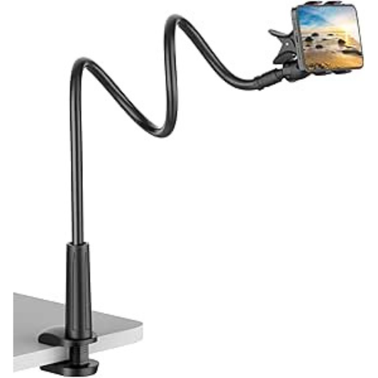 Flexible Phone Holder – Lazy Desktop & Bedside Clamp Stand Adjustable Mobile Mount
