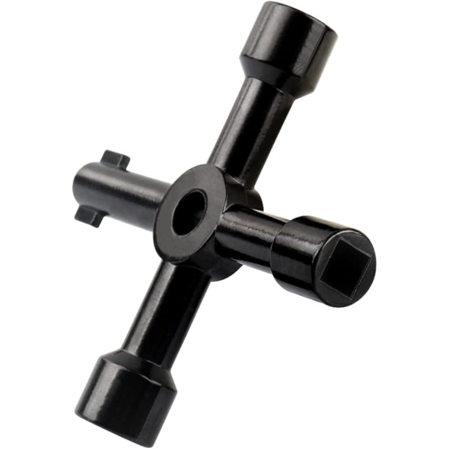 1PC 4-Way Electrical Cabinet Utility Key – Multi-Function Cross Key for Panels, Valves, Gas Meters & Utility Cabinets