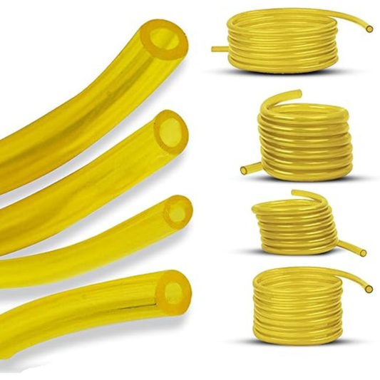 4 Sizes Petrol Fuel Gas Line Pipe Hose Tubing Set for String Trimmers, Chainsaws, Blowers, Lawn Mowers & 2-Cycle Small Engines