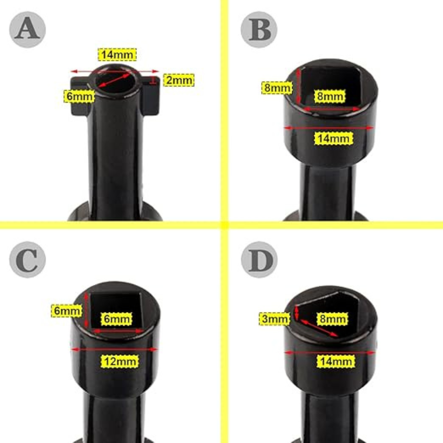 1PC 4-Way Electrical Cabinet Utility Key – Multi-Function Cross Key for Panels, Valves, Gas Meters & Utility Cabinets