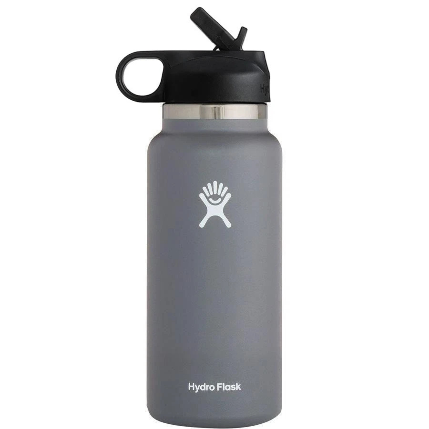 Hydro Flask Sport Water Bottle Stainless Steel Wide Mouth with Straw Lid – 32oz / 946ML Insulated Travel Bottle
