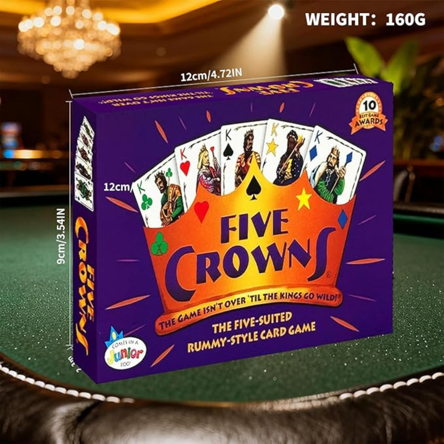 Five Crowns Card Game for Adults – Classic Rummy-Style Party Card Game for 1–7 Players