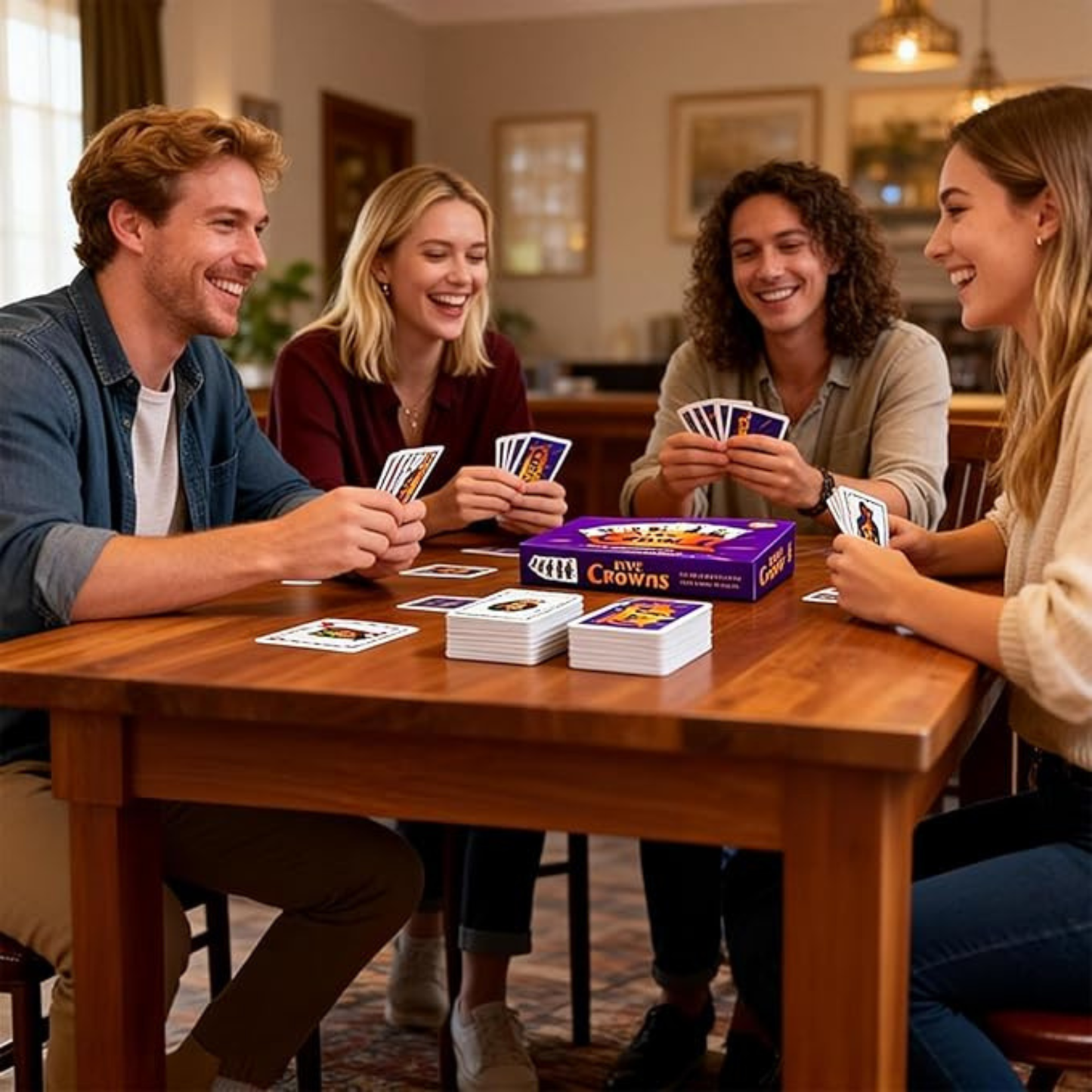 Five Crowns Card Game for Adults – Classic Rummy-Style Party Card Game for 1–7 Players