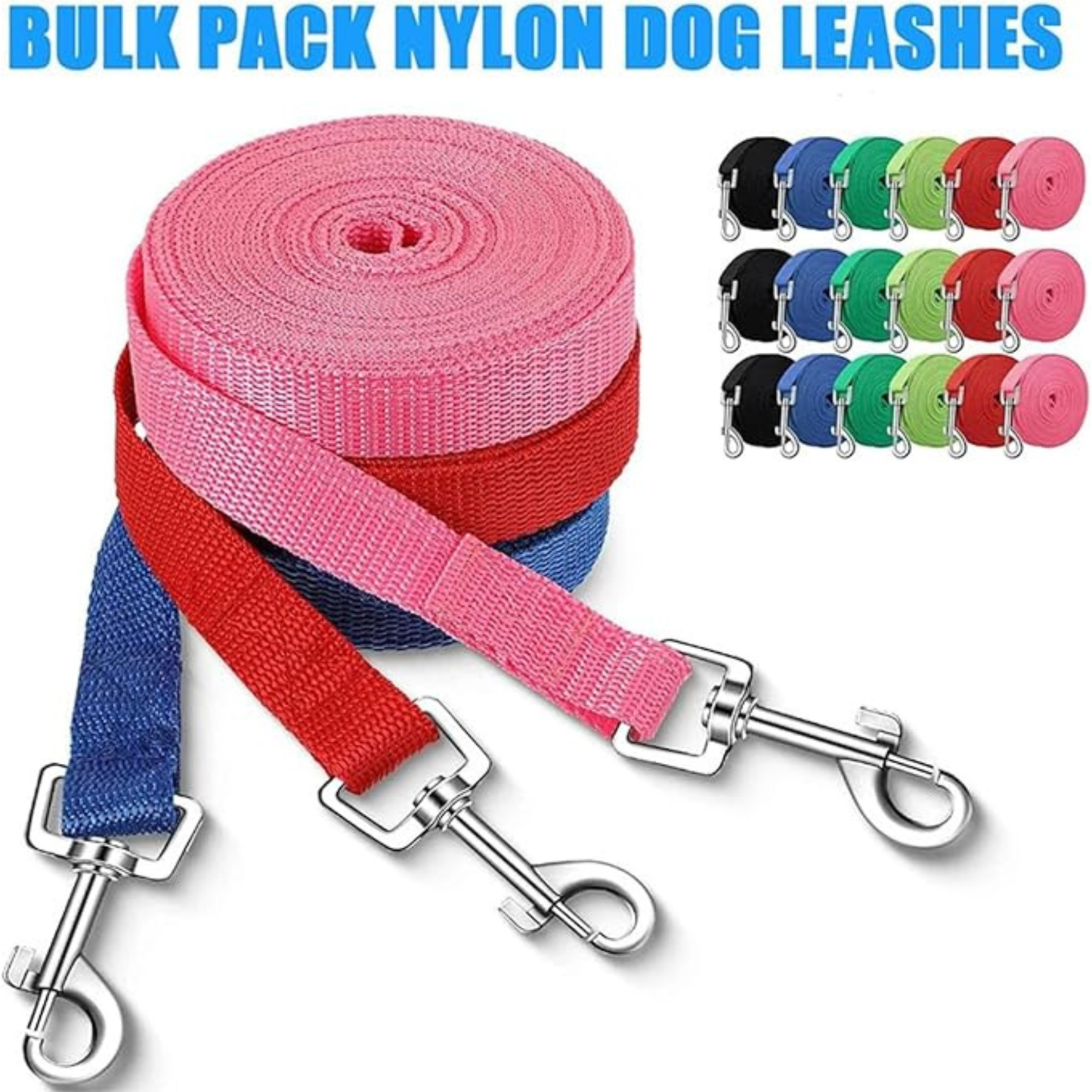 Dog Training Leash Long Lanyard Traction Rope – Heavy-Duty Walking & Training Lead for Small, Medium & Large Dogs