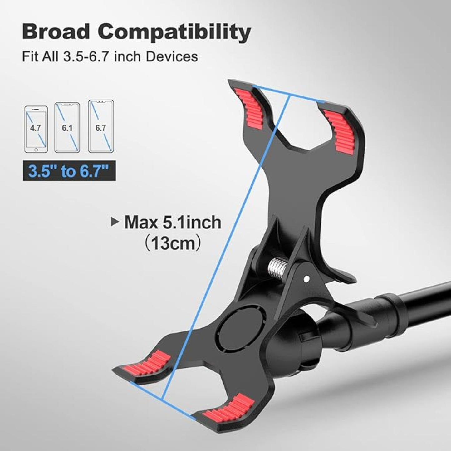Flexible Phone Holder – Lazy Desktop & Bedside Clamp Stand Adjustable Mobile Mount