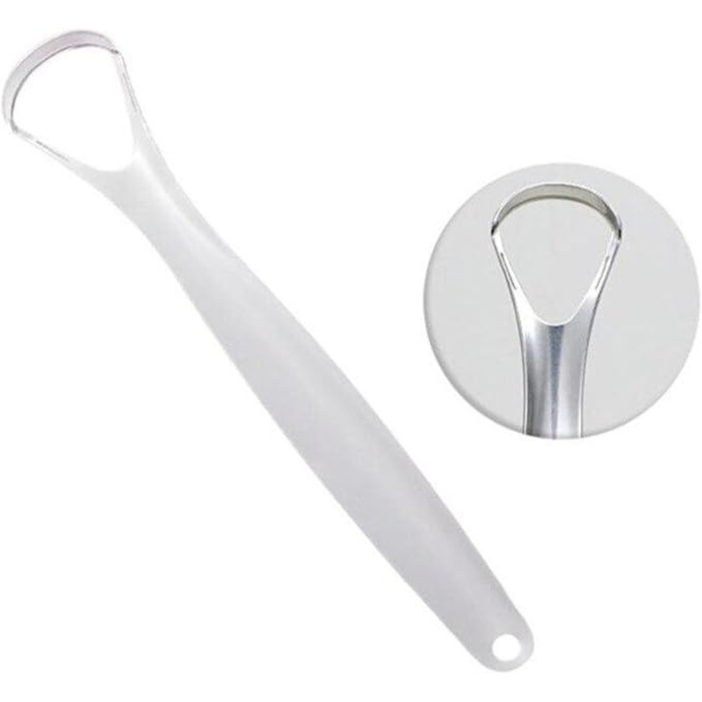 Stainless Steel Tongue Scraper – Reusable Oral Hygiene Cleaner for Adults, Professional Tongue Cleaning Tool