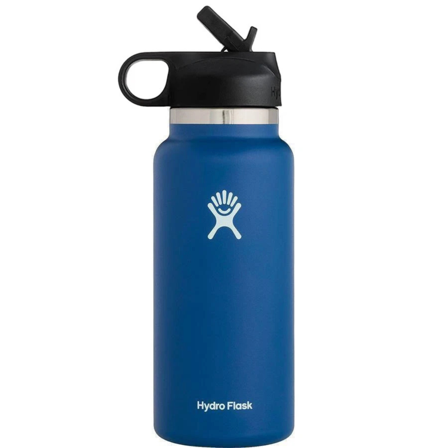 Hydro Flask Sport Water Bottle Stainless Steel Wide Mouth with Straw Lid – 32oz / 946ML Insulated Travel Bottle
