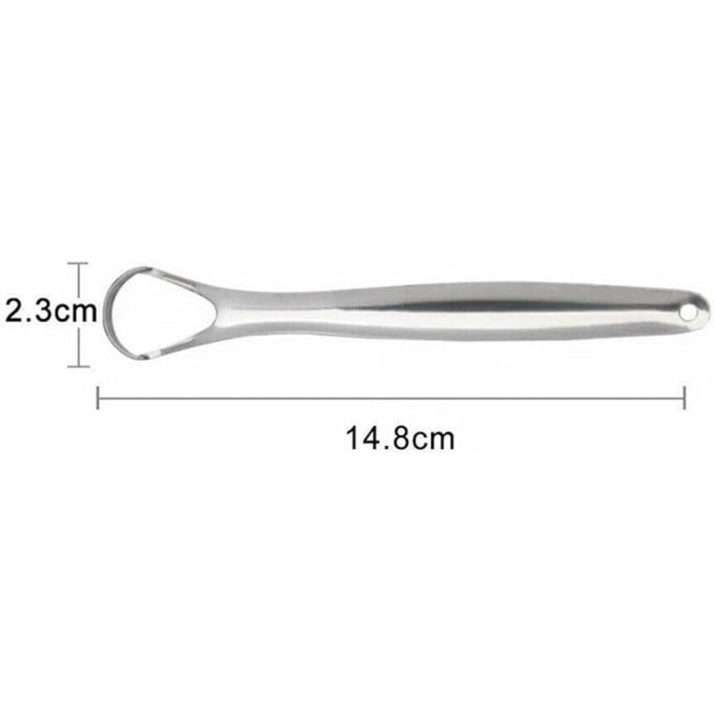 Stainless Steel Tongue Scraper – Reusable Oral Hygiene Cleaner for Adults, Professional Tongue Cleaning Tool