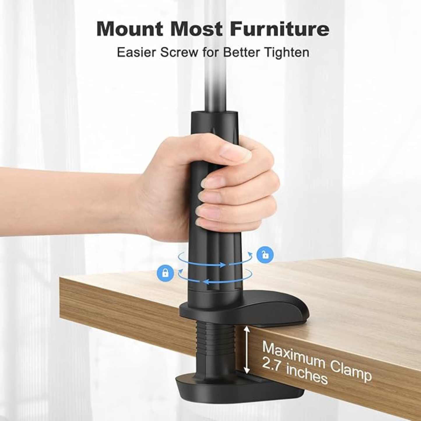 Flexible Phone Holder – Lazy Desktop & Bedside Clamp Stand Adjustable Mobile Mount