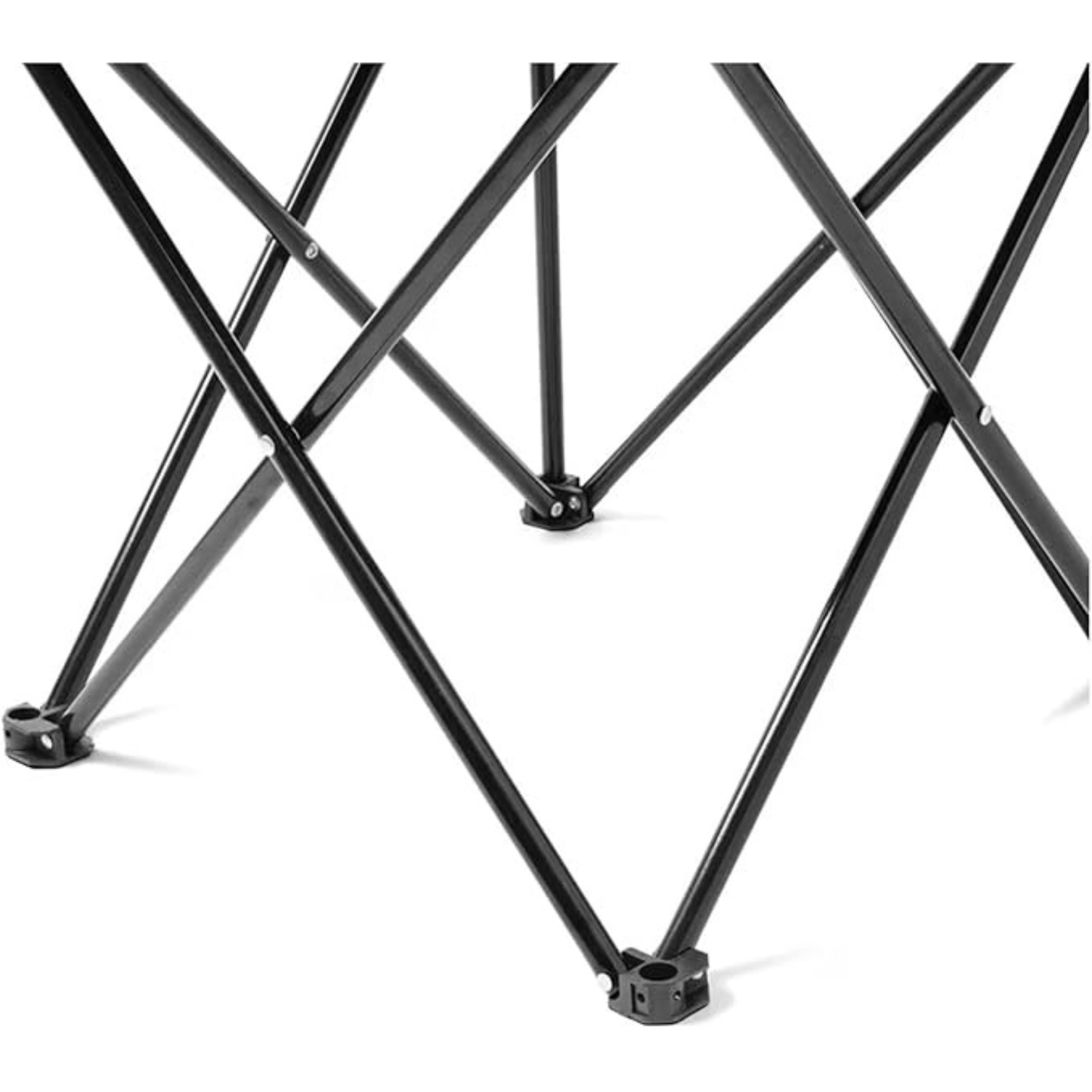 Black Outdoor Folding Camp Chair – Lightweight Portable Camping Chair with Carry Case for Backyard, Picnics & Travel
