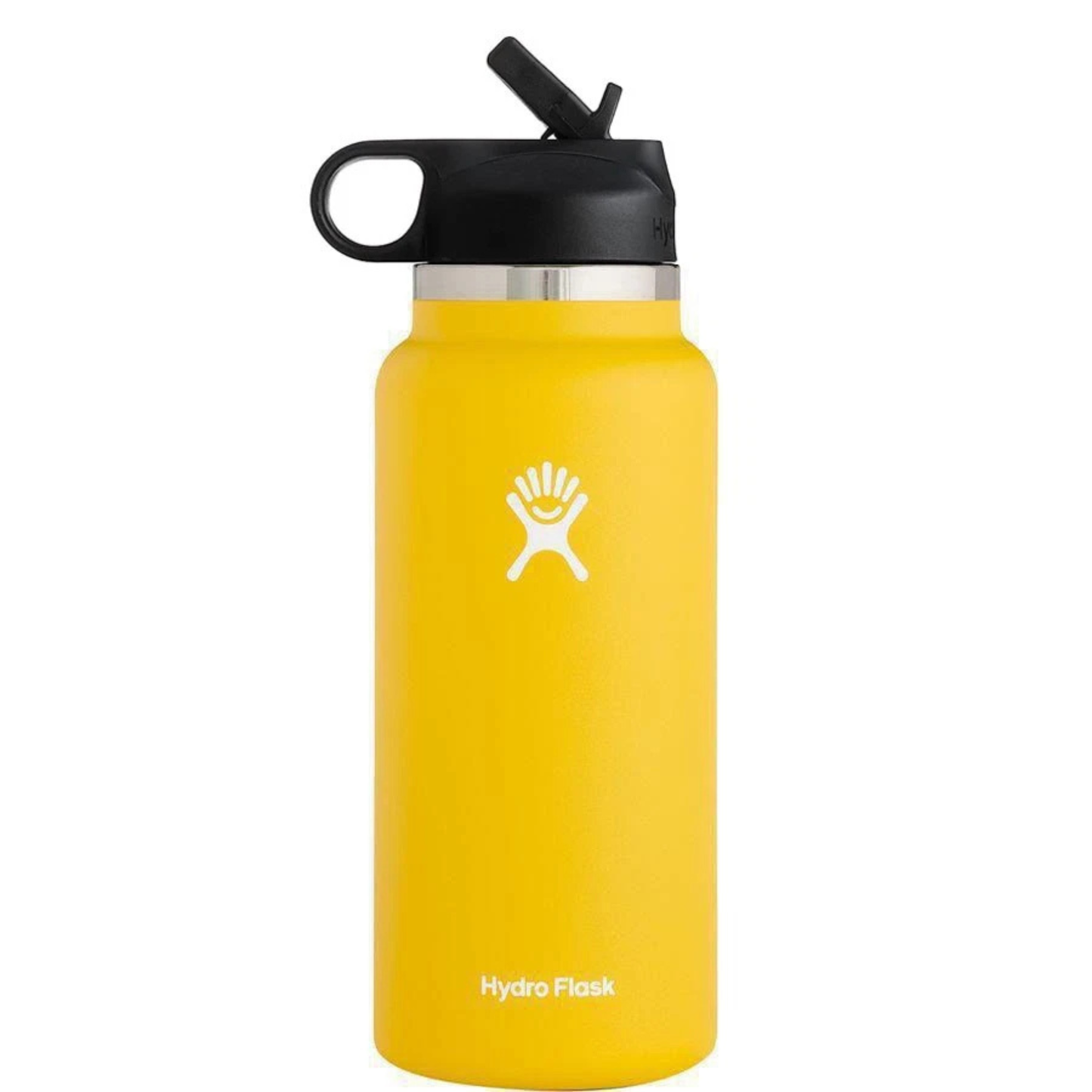 Hydro Flask Sport Water Bottle Stainless Steel Wide Mouth with Straw Lid – 32oz / 946ML Insulated Travel Bottle