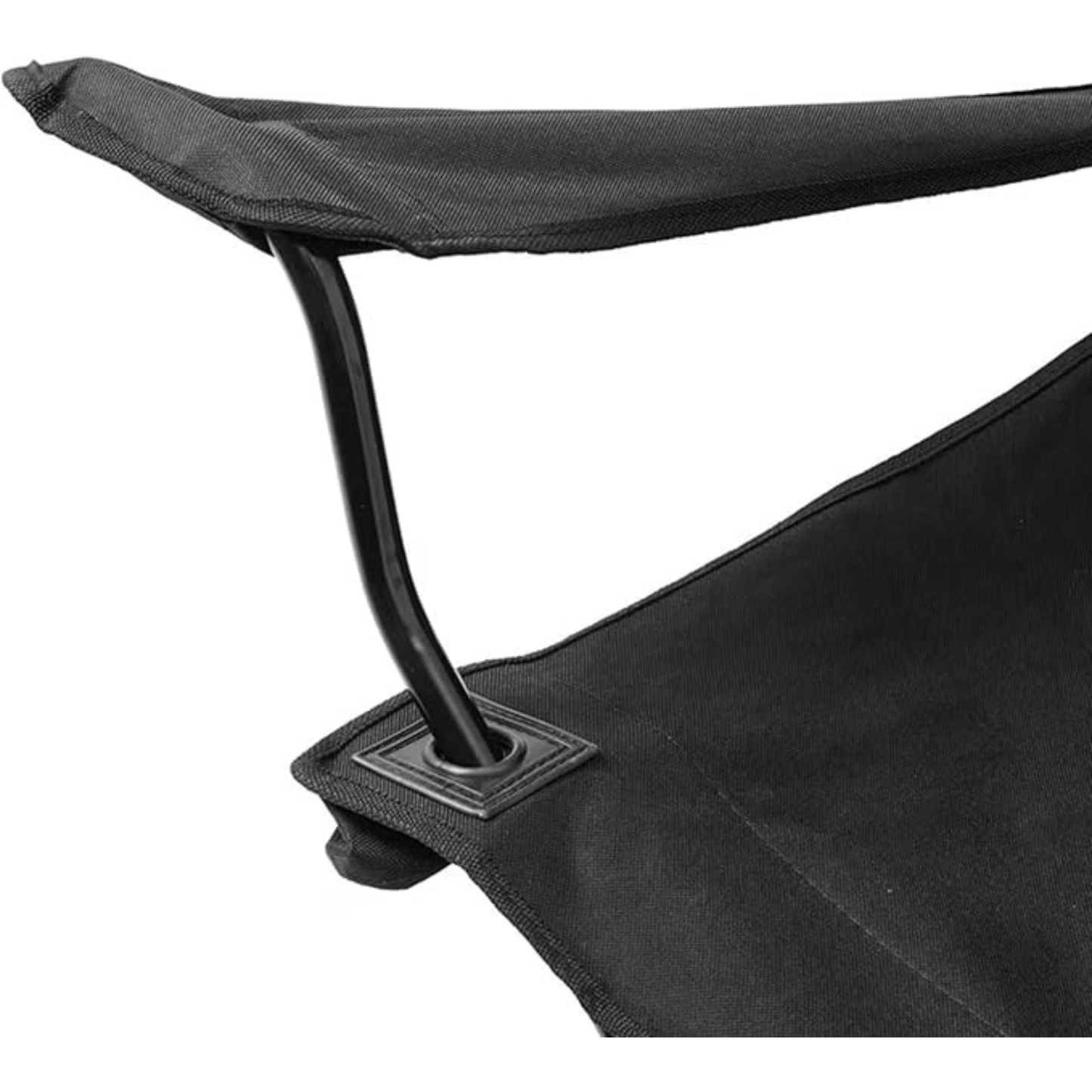 Black Outdoor Folding Camp Chair – Lightweight Portable Camping Chair with Carry Case for Backyard, Picnics & Travel