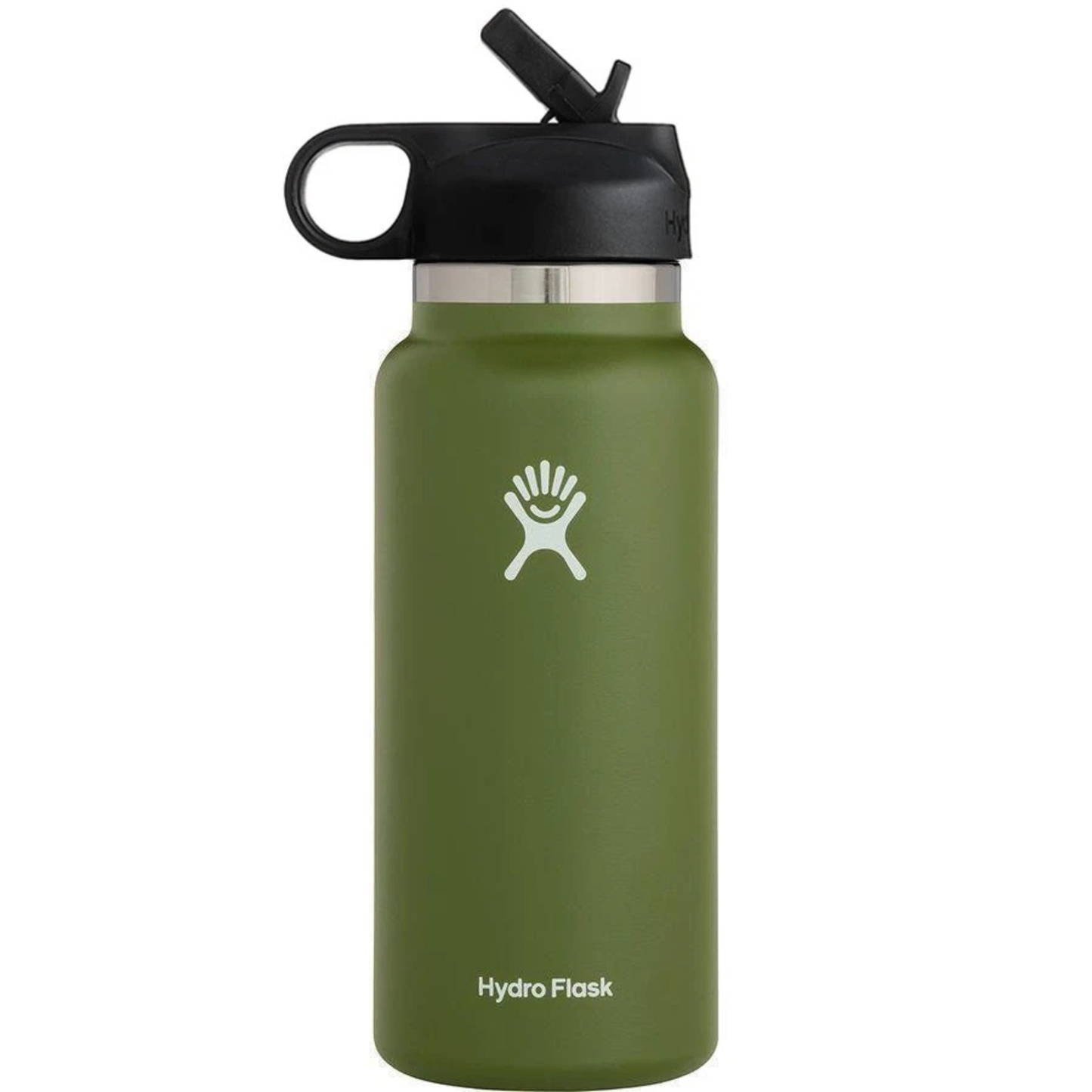 Hydro Flask Sport Water Bottle Stainless Steel Wide Mouth with Straw Lid – 32oz / 946ML Insulated Travel Bottle
